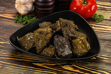 Stuffed dolma - meat in grape leaves