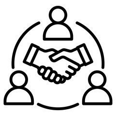 collaboration single icon