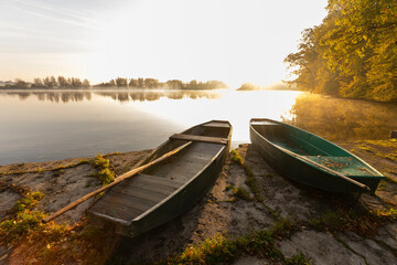 boat on the lake