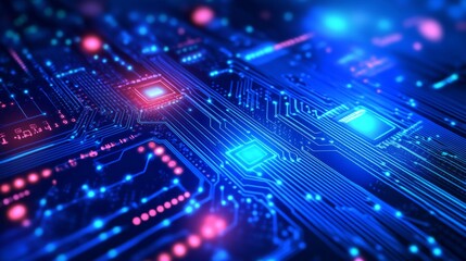 Obraz premium High Resolution Abstract Technology Background Image