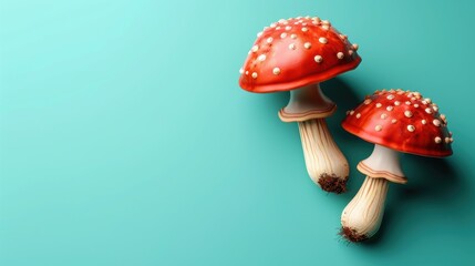 Mushroom on a neutral background, beautiful outdoor mushroom. Background sober, mushroom notable.