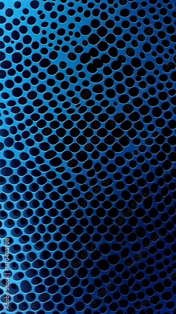 Aufkleber abstract blue gradient pattern with circular shapes, creating a visually striking texture.