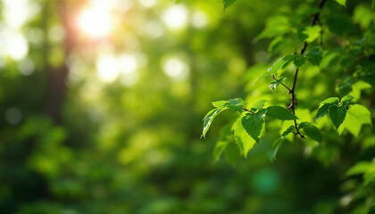 green leaves background