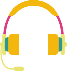 Retro Headphone Illustration