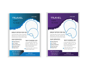 Vector modern flyer templete design