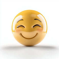 Fototapeta premium cheerful smiling emoji icon representing happiness and communication
