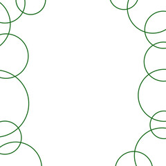 Obraz premium Design element Line green frame blank transparent png 