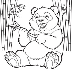 panda bear coloring pages © kazi