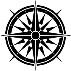 compass rose vector