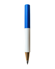 blue capped whiteboard marker lying horizontally on transparency background