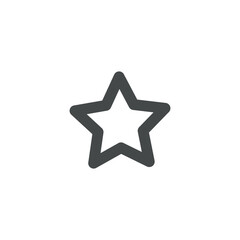 Star icon with simple outline