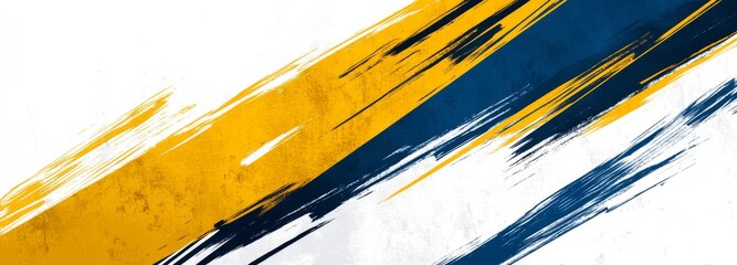 yellow, blue, and white colors, a modern design for a banner or poster