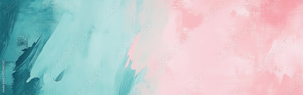 Leinwandbilder gradient artwork with soft pencil strokes and torn borders creating a gentle aesthetic in pastel col