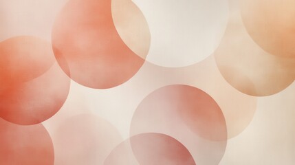 Soft pencil strokes create a gentle gradient across circular shapes in a blurred composition showcasing warm tones