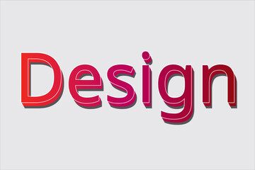 design vector text effect design