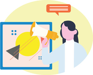 NFT Art Auction : Vector Illustration