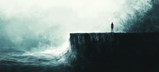 Fototapeta premium The Encroaching Ocean, Specific Phobias