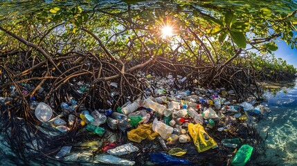 Mangrove's Lament: A Cry for Ocean Conservation