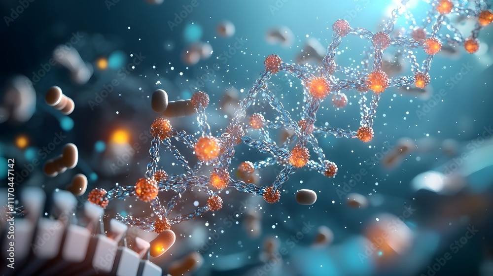 Poster accelerating mrna vaccine development with dynamic quantum computing model a visually striking 3d re