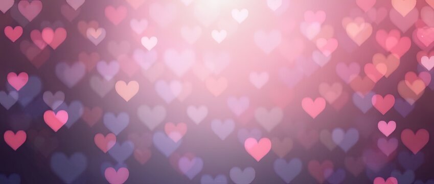 Valentine's and Love Day abstract bokeh background