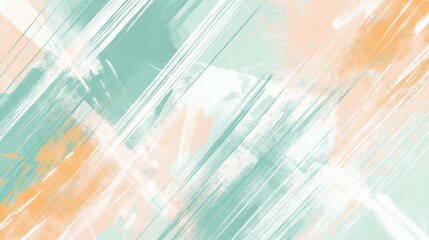 Abstract pencil strokes in pastel mint create a soothing visual experience for modern art enthusiasts and decor seekers