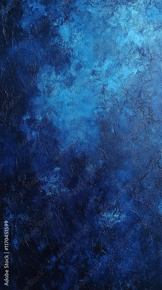 Poster Textured background showcasing various shades of blue with intricate patterns and depth, ideal for creative design projects