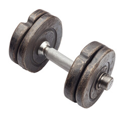Fototapeta premium Pair of dumbell isolated on white background