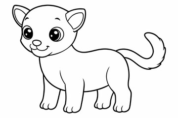 Cute Baby Animal Coloring Book Cover for Kids