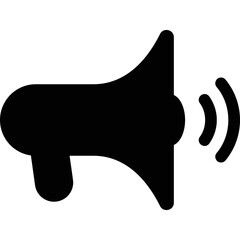 simple vector icon megaphone
