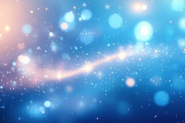 Naklejka premium Sparkling Blue Light Background
