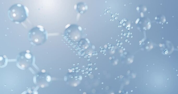 Lecithin, rotating 3D model of e322, seamless looped video