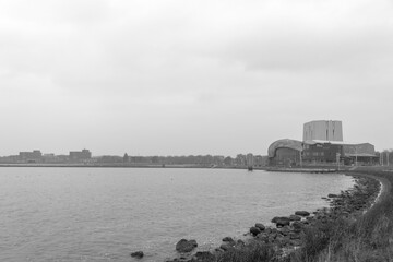 Gray Horizon Over the Water in Hoorn