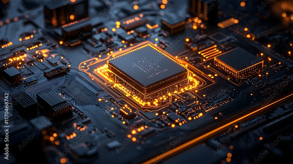 Poster glowing virtual twin of advanced quantum data center showcasing intricate qubit analytics and futuri