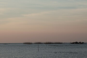 sunset on the beach