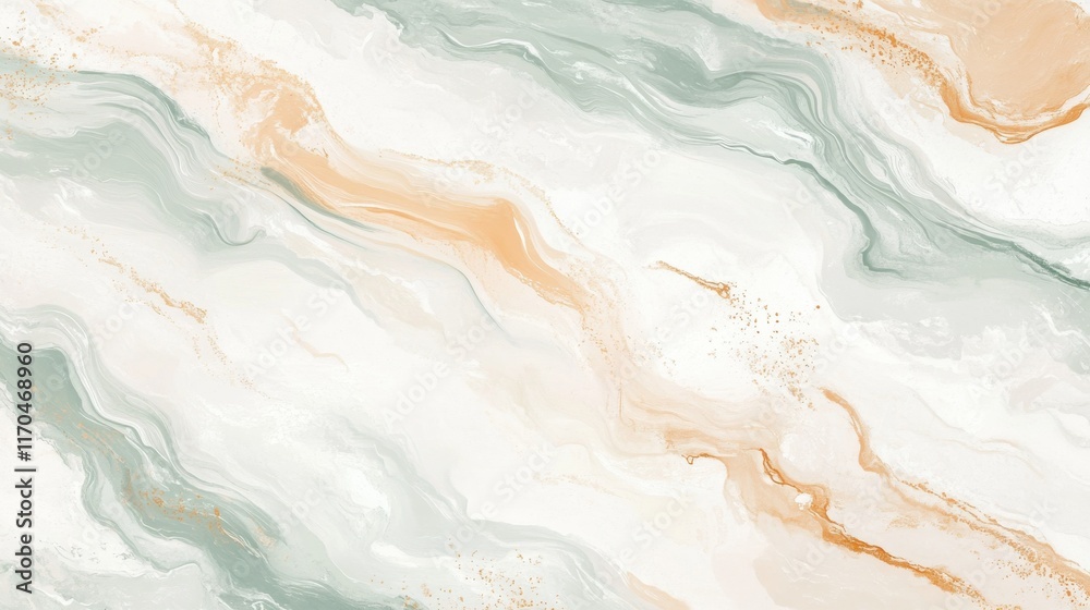 Poster elegant abstract design featuring soft colors and gentle textures on a clean white background
