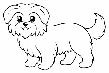 Coloring Page Template with Cute Designs