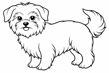 Coloring Page Template with Cute Designs