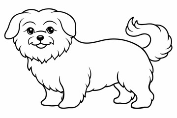 Coloring Page Template with Cute Designs