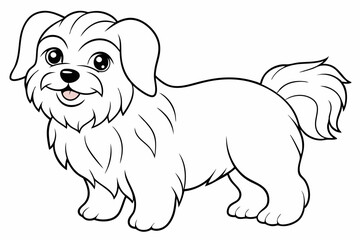 Coloring Page Template with Cute Designs