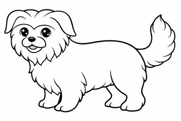 Coloring Page Template with Cute Designs