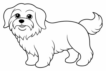 Coloring Page Template with Cute Designs