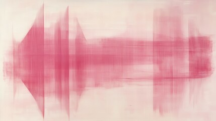 Abstract pastel pink artwork with dynamic strokes creating a sense of movement and depth