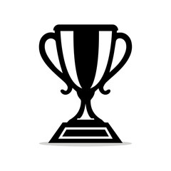 trophy cup icon silhoutte. © Pushpa