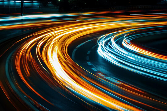 Neon, Velocity, Light trails, Motion, Speed, Energy, Vibrant, Abstract, Neon colors, Streaks, Overlapping, Depth, Movement, Dynamic, Light effects, Futuristic, Colorful, Digital art, Bright, Luminous,