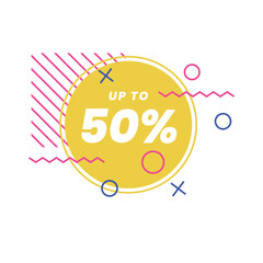 Sale tag label discount stickers. Vector design