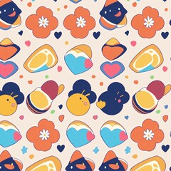 Fototapeta premium seamless pattern with animals