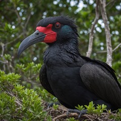 Fototapeta premium Describe the habitat requirements of the Christmas Island Frigatebird.