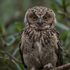 Obraz premium What are the distinguishing features of the New Caledonian Owlet-nightjar?