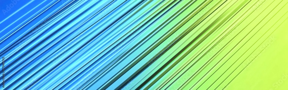 Aufkleber futuristic diagonal striped gradient creating an eye-catching blend of blue and green hues for moder