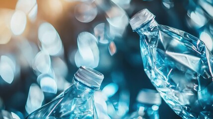 Crushed Plastic Bottles: A Call for Recycling and Environmental Awareness